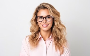Obraz premium Young blonde student woman