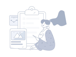 Business People Flat Vector Concept Operation Hand Drawn Illustration
