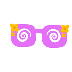 vector sunglasses with pattern