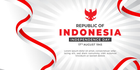 Fototapeta na wymiar Indonesia Independence Day, Indonesia Backgrounds, Indonesia Flag Red White, Dirgahayu Indonesia