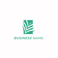 design logo creative palm tree and square