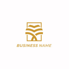 Fototapeta premium design logo company line tree