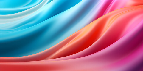 Obraz premium Close Up of Vibrant Colorful Fabric