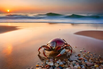 crab on the beach