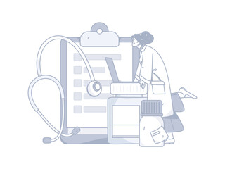 Medical Characters Anti-epidemic Flat Vector Concept Operation Hand Drawn Illustration
