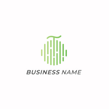 design logo combine wave and melon fruit