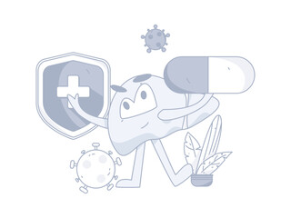 Medical Characters Anti-epidemic Flat Vector Concept Operation Hand Drawn Illustration
