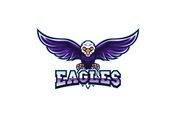 Eagle sport logo template For a club or a team