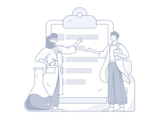 Medical Characters Anti-epidemic Flat Vector Concept Operation Hand Drawn Illustration
