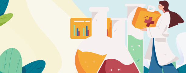 Medical Characters Anti-epidemic Flat Vector Concept Operation Hand Drawn Illustration
