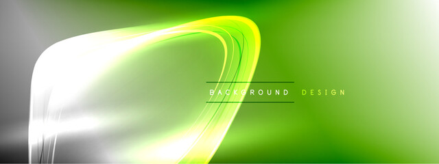 Vector abstract background - liquid transparent bubble shapes on fluid gradient with shadows and light effects