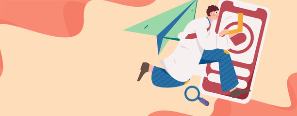 Medical Characters Anti-epidemic Flat Vector Concept Operation Hand Drawn Illustration
