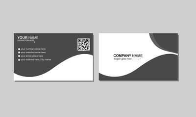 Vector business card template.