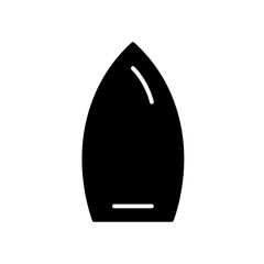 Surfboard glyph icon