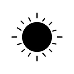 sun glyph icon