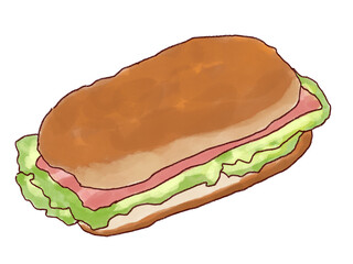 サンドイッチ主線あり