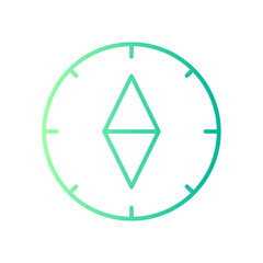 compass gradient icon