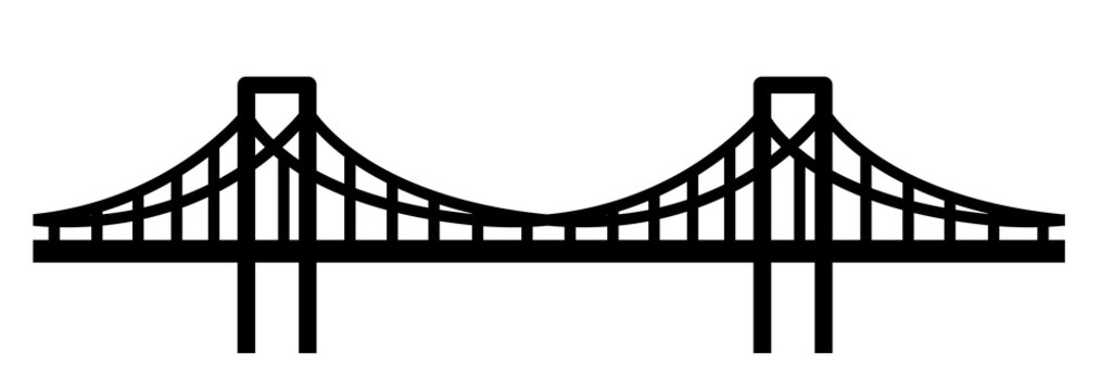 simple seamless bridge illustration. (png)