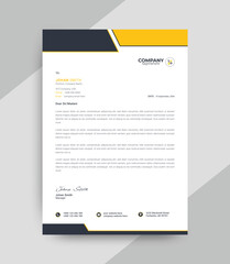 Creatively created this clean letterhead design for your brand