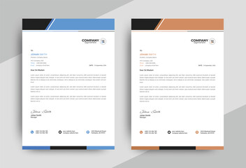 Minimal Letterhead Design template in Abstract style