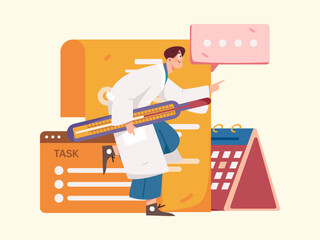 Medical Characters Anti-epidemic Flat Vector Concept Operation Hand Drawn Illustration
