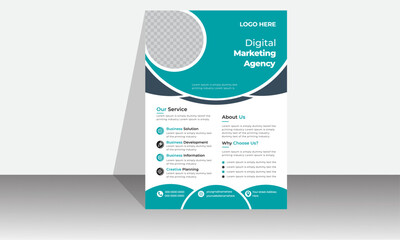 Corporate business flyer template design
marketing, business proposal, promotion, advertise, publication, cover page. new digital marketing flyer set
