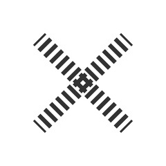 黒色の掛け算記号（バツ・X）