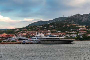 Yachts on the old pier in Porto Cervo, Costa Smeralda, Olbia-Tempio - Sardinia