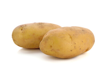 Potatoes isolated on white background