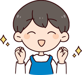 笑顔で応援する主夫