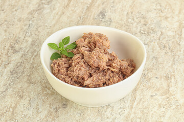 Canned tuna fish for salad