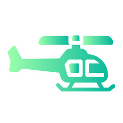 Helicopter line icon