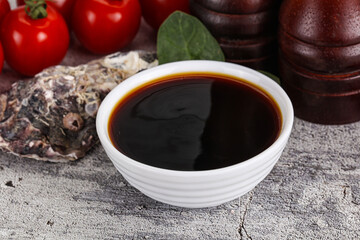 Asian Oyster sauce in the bowl