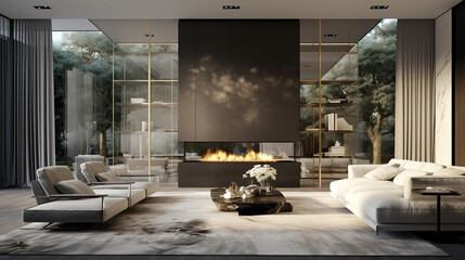 Modern interior design. 