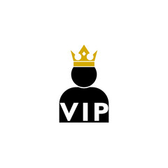 VIP customer icon isolated on transparent background