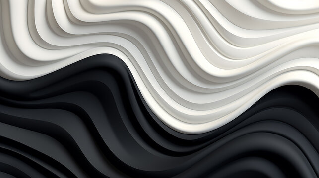 Simple sine wave against a solid background, representing constancy and fluidity, generative AI