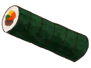 韓国キンパのイラスト素材