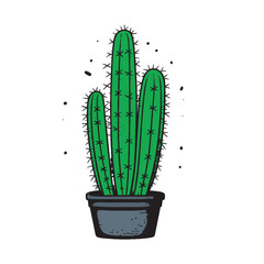Cute Cactus Clipart Vector