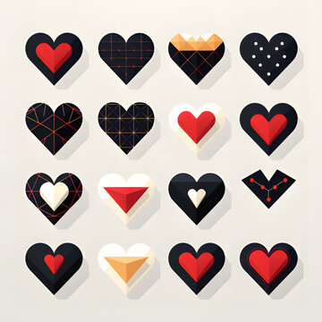 heart images of different shapes
