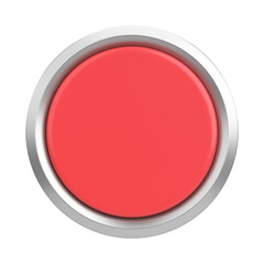3D button. Empty button. 3D illustration.