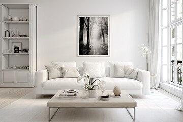 A glimpse of a chic and elegant white apartment design, inspired by the minimalistic and balanced Lagom style.