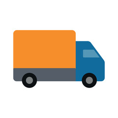 Fototapeta premium truck sign symbol vector glyph color icon
