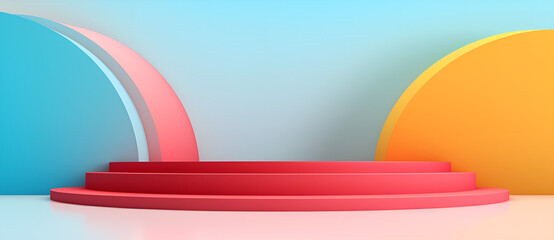 Colorful Objects Displayed on a Shelf