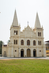 Fototapeta na wymiar Santa Cruz Basilica or Roman Catholic Diocese of Cochin church located in Fort Kochi in Cochin, India