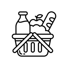 Grocery icon in vector. Illustration