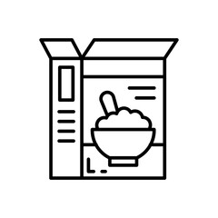 Cereal icon in vector. Illustration