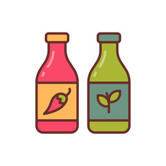 Sauces icon in vector. Illustration