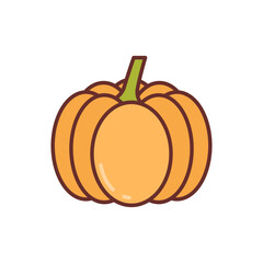 Pumpkin icon in vector. Illustration