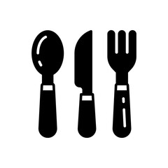 Cutlery icon in vector. Illustration