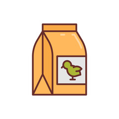 Bird Food icon in vector. Illustration